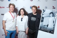 Создатели фильма "Лиссабон": режиссёр Светлана Филиппова, продюсер Дмитрий Воробьев и актёр Олег Ягодин